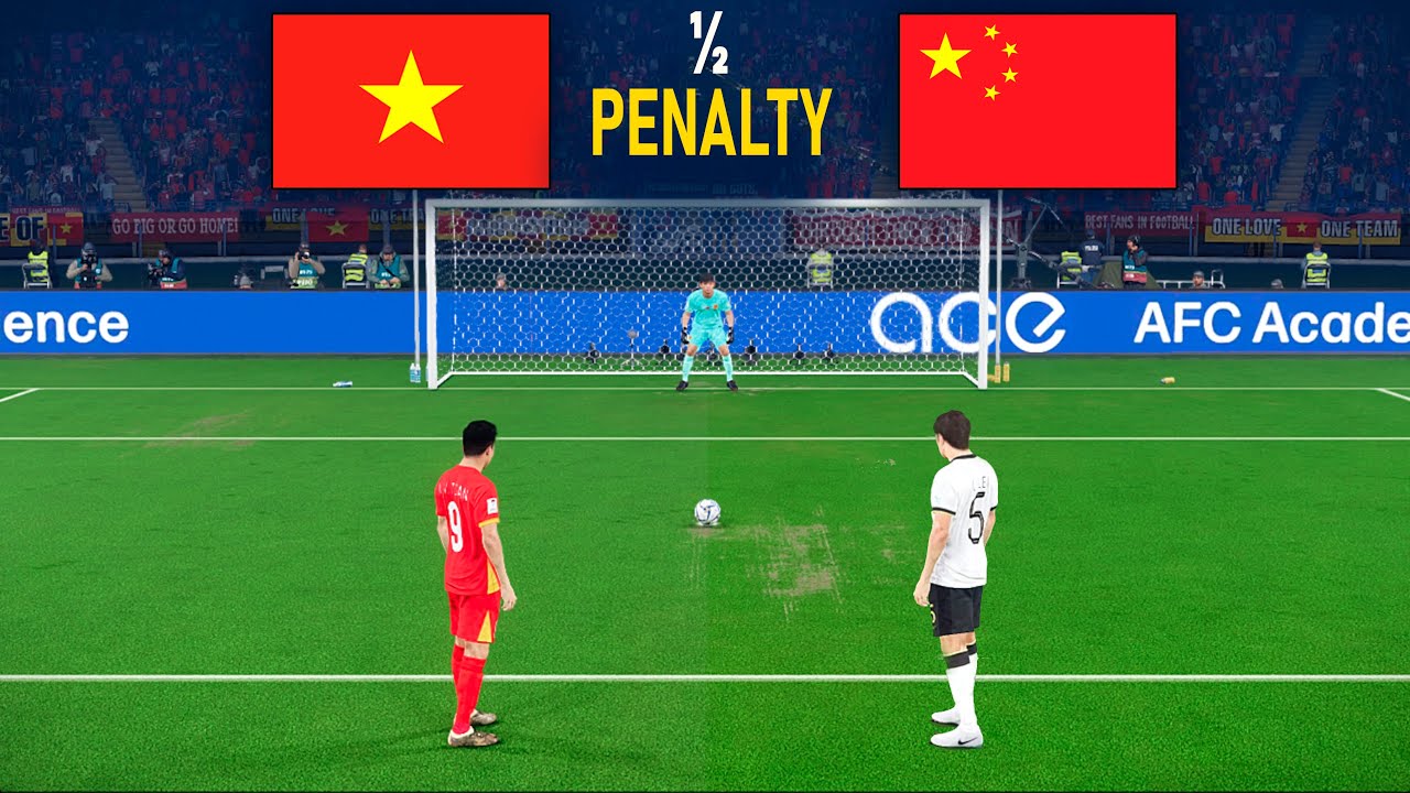 VIỆT NAM vs TRUNG QUỐC | Vietnam vs China | Loạt sút luân lưu | BÁN KẾT | CÚP CHÂU Á 2026 | PES 21