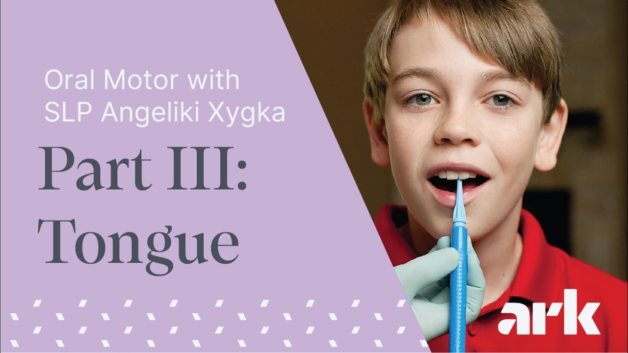 Oral Motor Exercises Part III: TONGUE - with Speech Therapist Angeliki Xygka