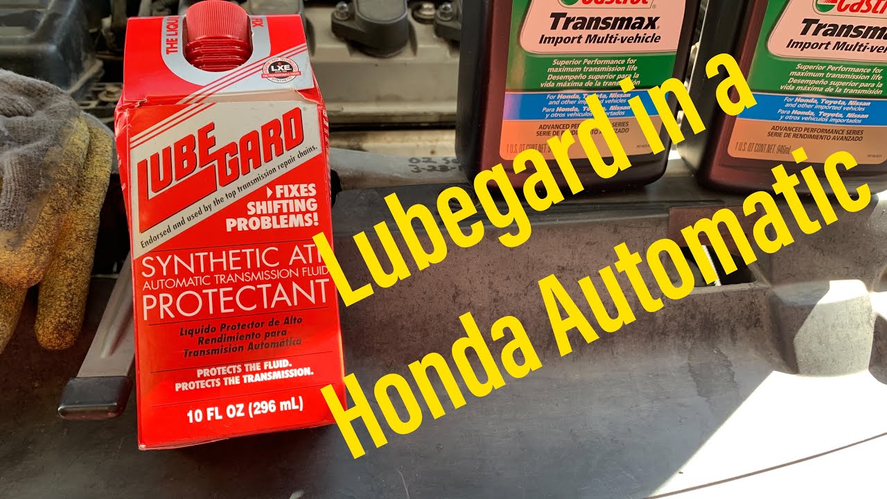 Lubegard Transmission Additive Installation in a Honda