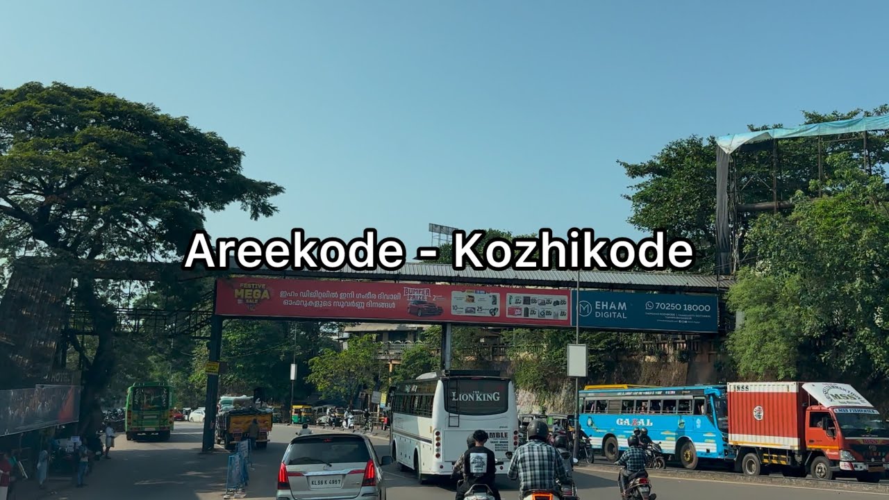 Areekode to Kozhikode road trip via Mavoor | 4K