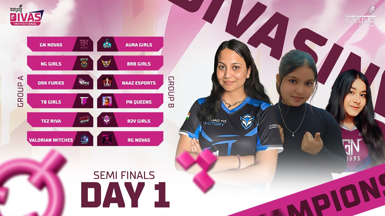 Free Fire Max KALYUG DIVAS INVITATIONAL Semi Finals Day 1 Showdown