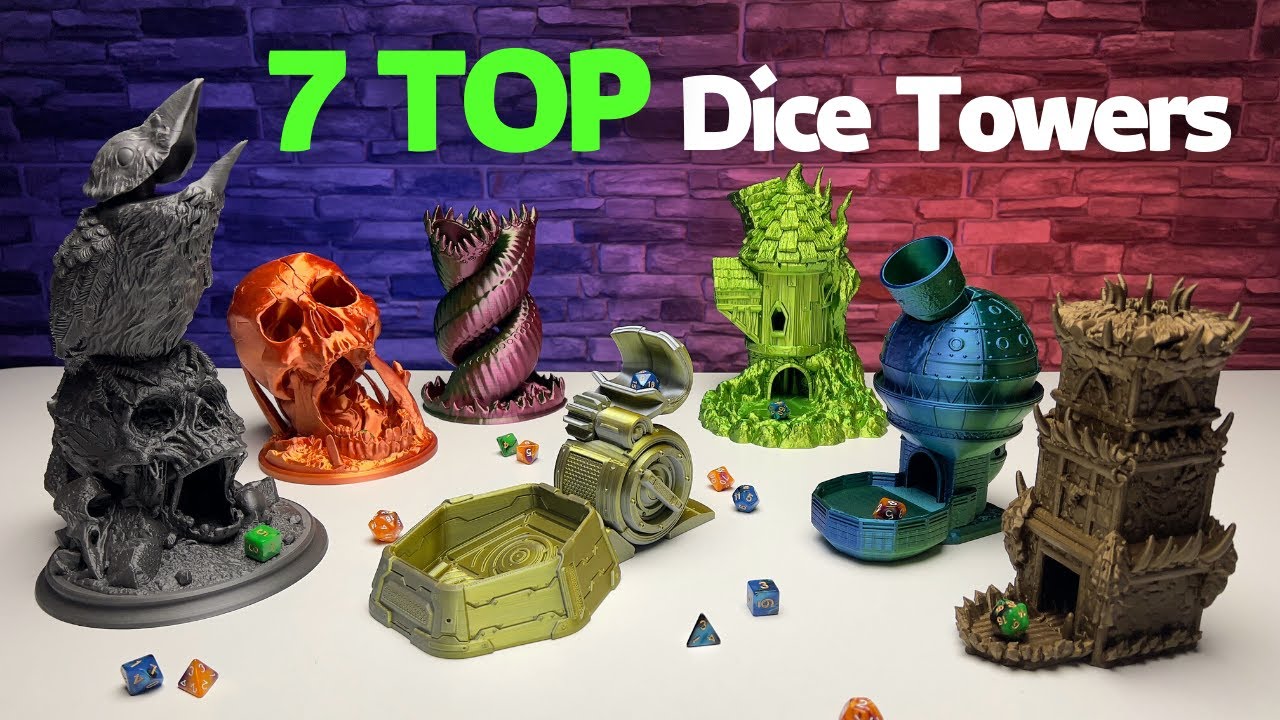 7 TOP 3D Printed Dice Towers for Your Tabletop Games