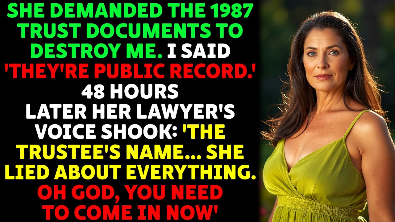She Demanded The 1987 Trust Documents To Destroy Me. I Said 'They're Public Record' | Life Story