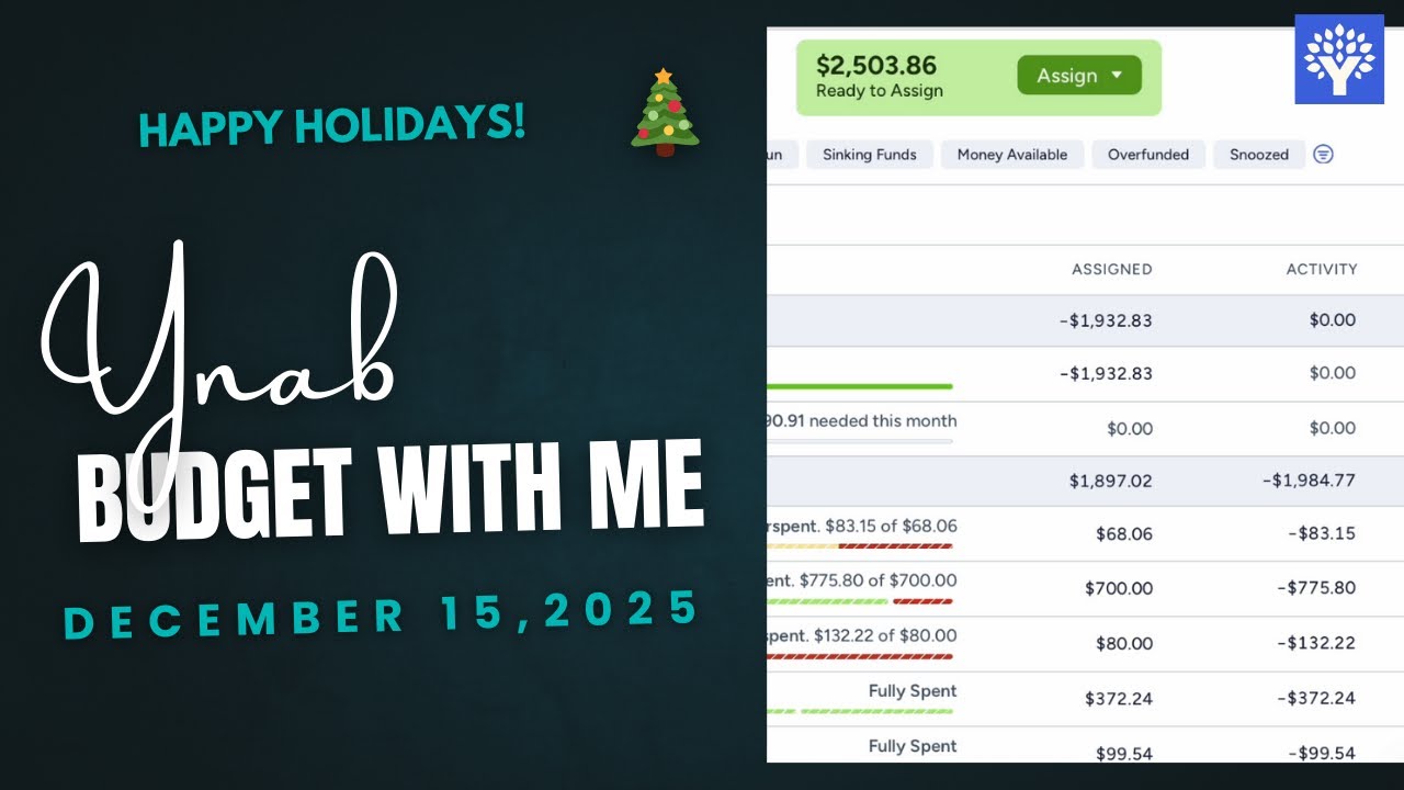 Budget with Me in YNAB | December 15 2025