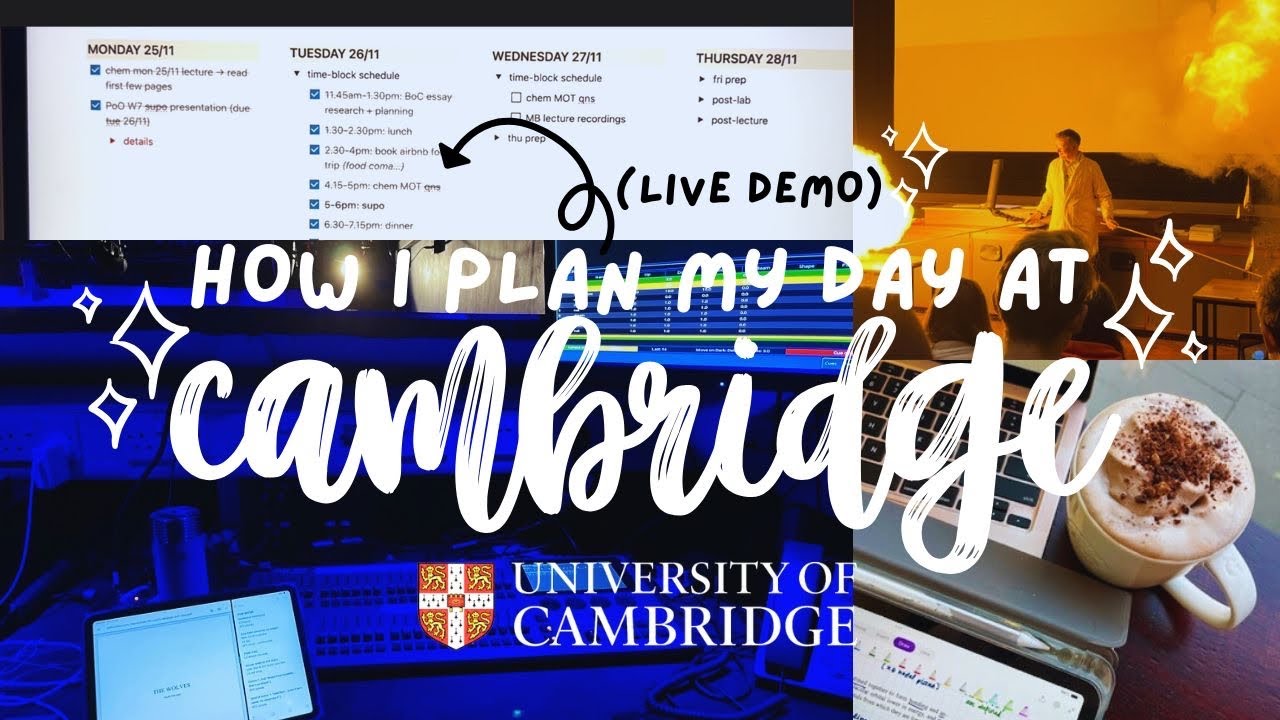 how i plan for a productive day (live demo) | cambridge uni study vlog