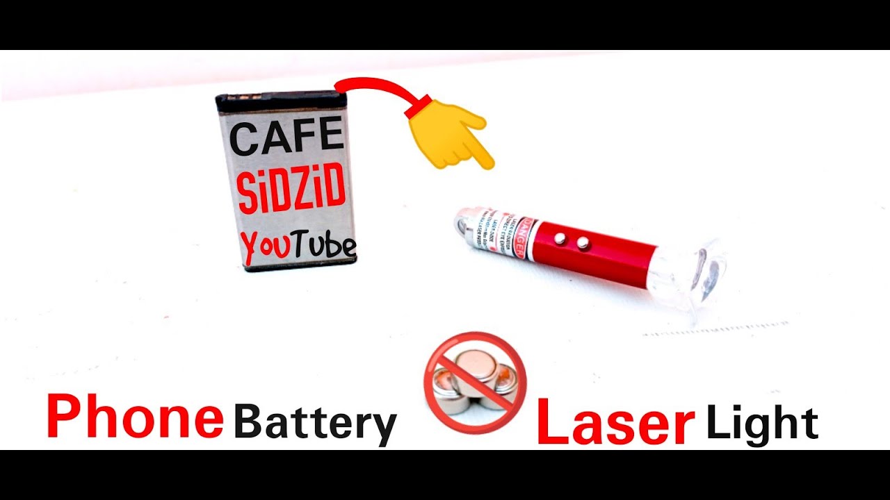 How we can Fix Phone Battery into Laser Light| Must watch