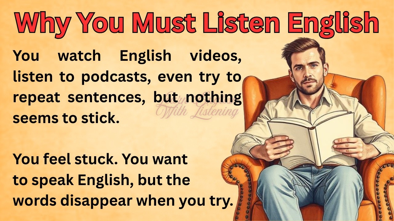 Why You Must Listen English || Graded Reader || Improve Your English || Listen And Practice