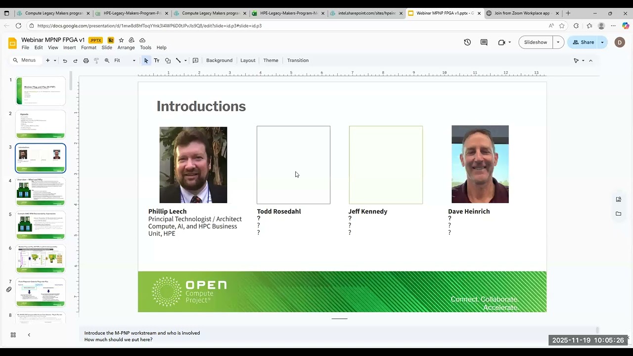 OCP Server - DC-MHS - PnP Workstream call (Nov 19, 2025)
