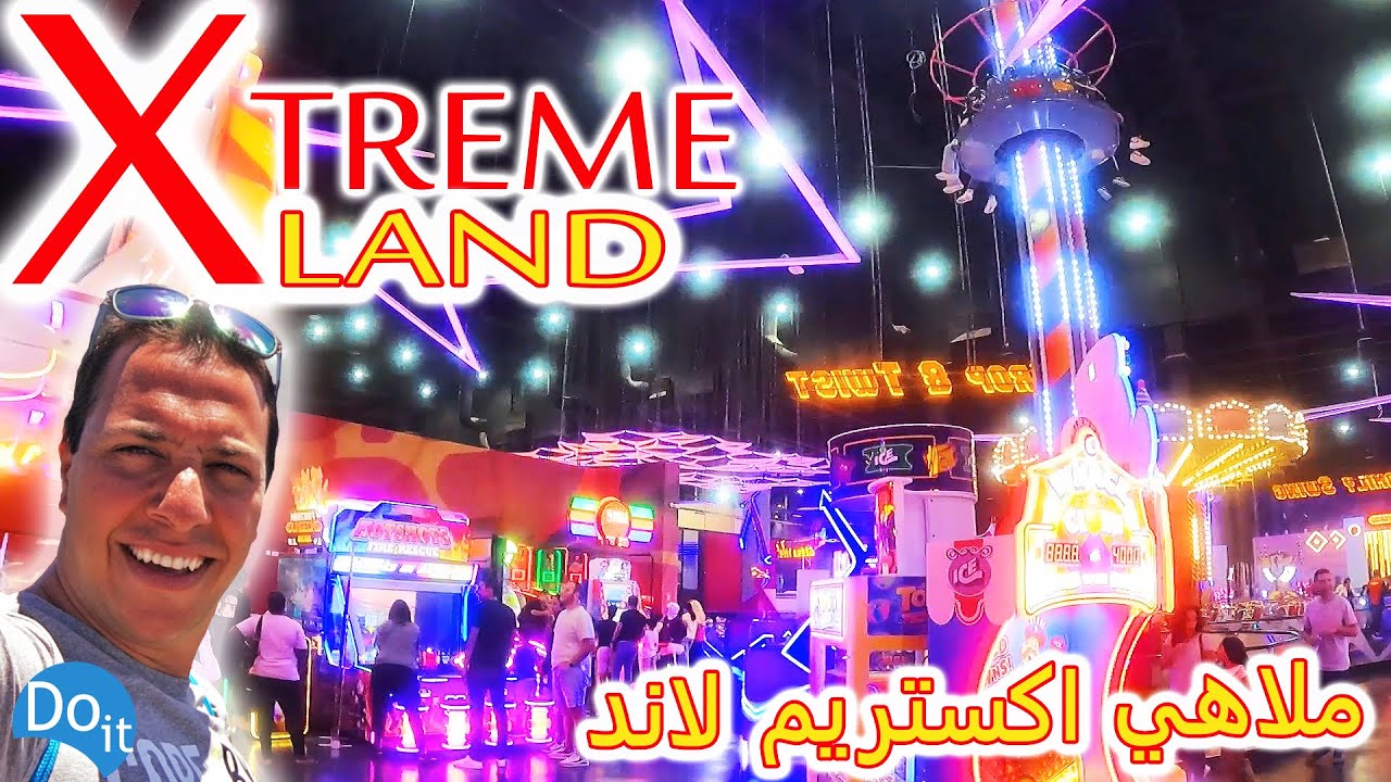 🇪🇬 Walking tour in Xtreme Land 🎡🎢Madinaty New Cairo, Egypt. 📍 ملاهي اكستريم لاند مدينتي