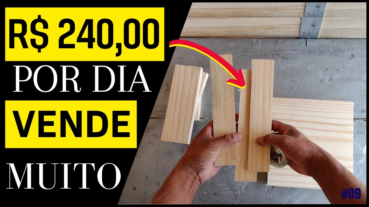 R$ 240 POR DIA COM ESTA PEÇA VENDE MUITO   PROJETO DE ARTESANATO E MARCENARIA