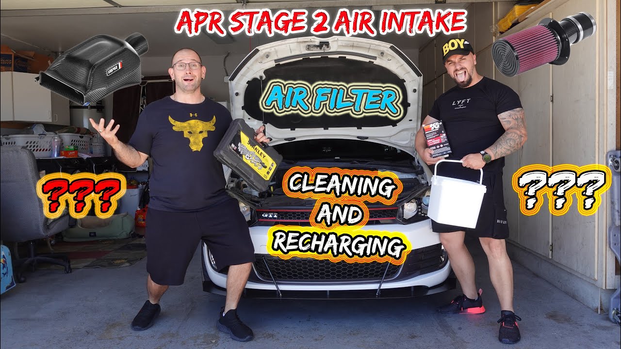 HOW TO CLEAN AND RECHARGE YOUR STAGE 2 APR AIR FILTER🙌//VW MK6 GTI