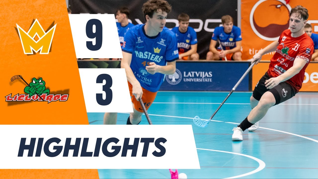 Elvi florbola līga vīriešiem: Masters Ulbroka/LU - Lielvārde/Unihoc | Highlights