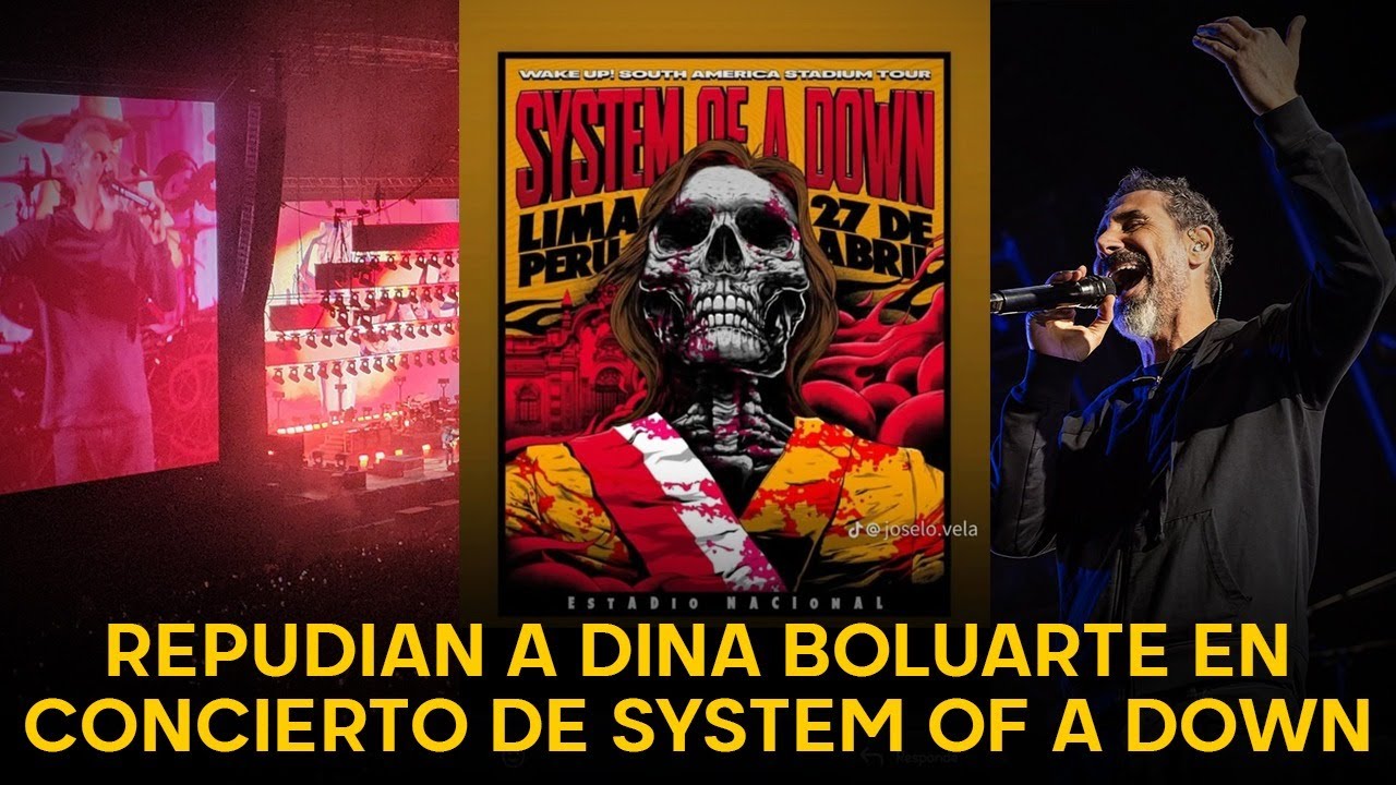 ¡BAJISTA DE SOAD TAMBIÉN LA RECHAZA! |Miles protestaron contra Dina en concierto de System of a Down