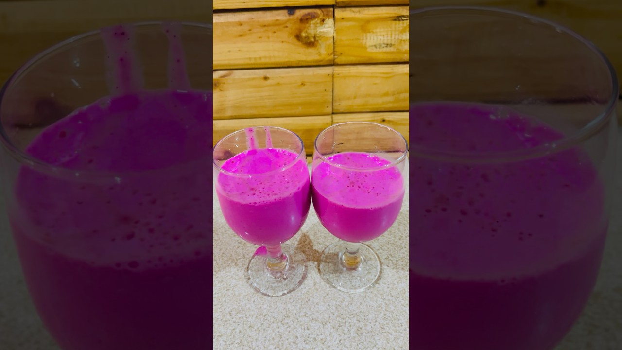 Dragon Fruit Smoothie #healthydrink #urbangardening #harvest  #asmr #asmrsounds #asmrvideo
