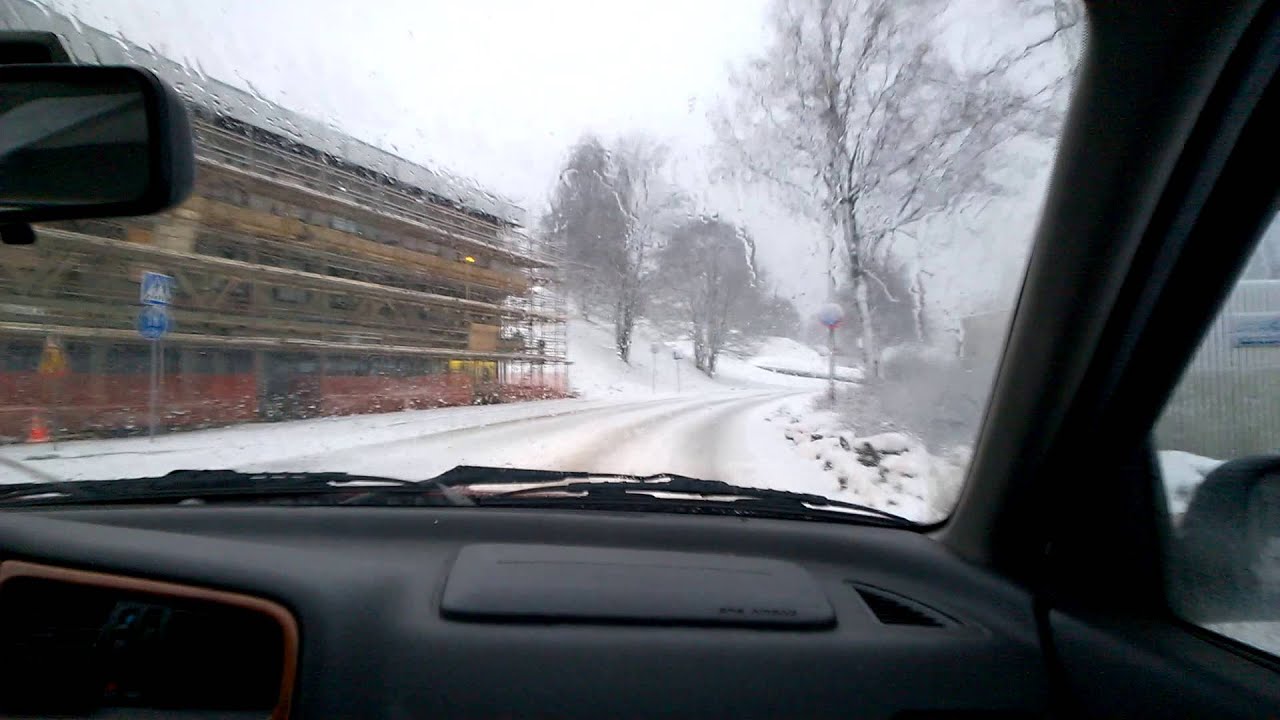 Driving around in the city center, Lappeenranta, Finland