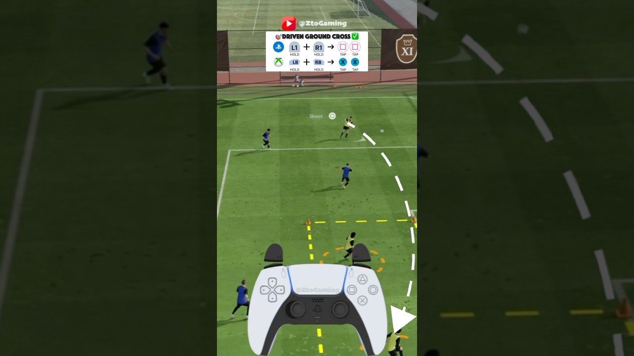 ⚡️Master the Fast Cross in FC 25 ⚡ | R1 + L1 Trick Tutorial #fc25 #viral