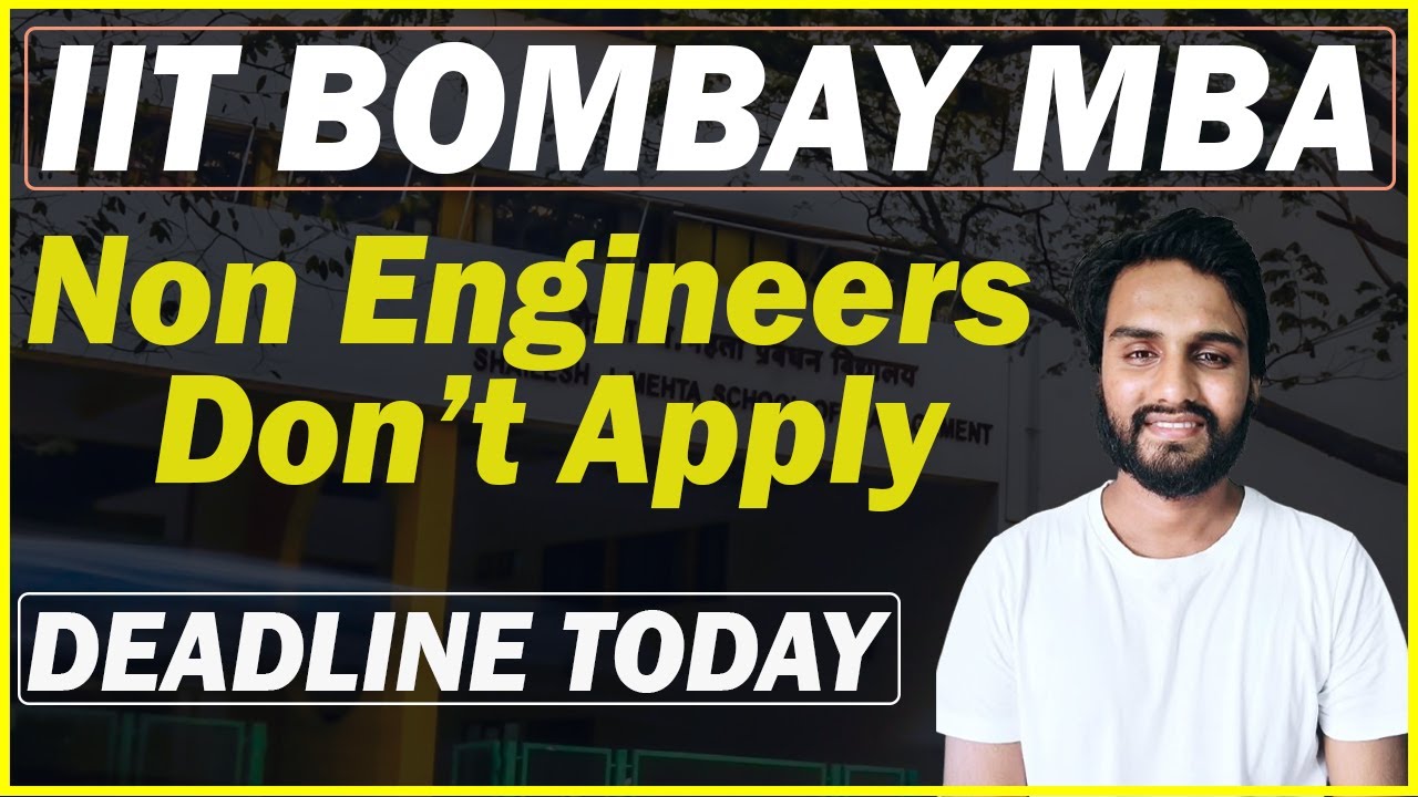 IIT Bombay MBA (SJMSOM) Selection Process & CAT Cut-off Explained | Should I Apply?