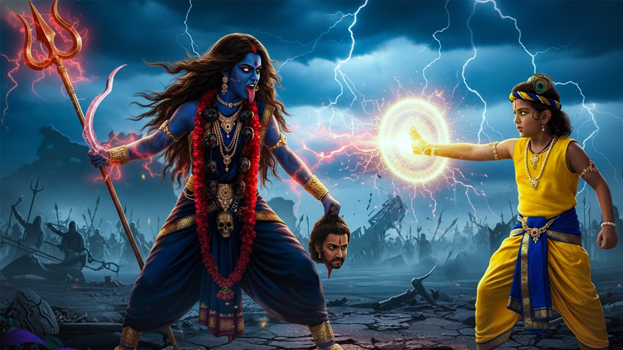 जब माँ दुर्गा आईं मार्ग दिखाने 🙏 | कान्हा और सखाओं का अद्भुत प्रसंग | #NavratriSpecial Live