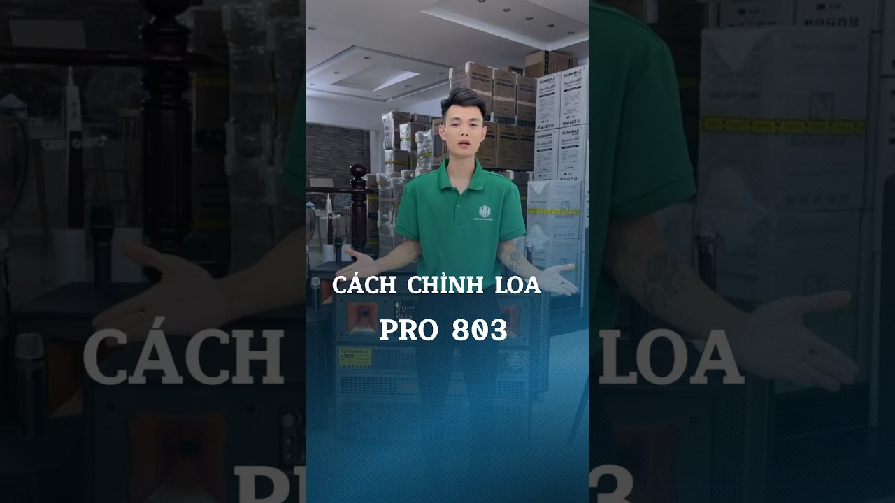 C&aacute;ch chỉnh loa k&eacute;o bass đ&ocirc;i Pro 803 #loa #audio #nanomax #dienmaynamhoang #nguyennamanh