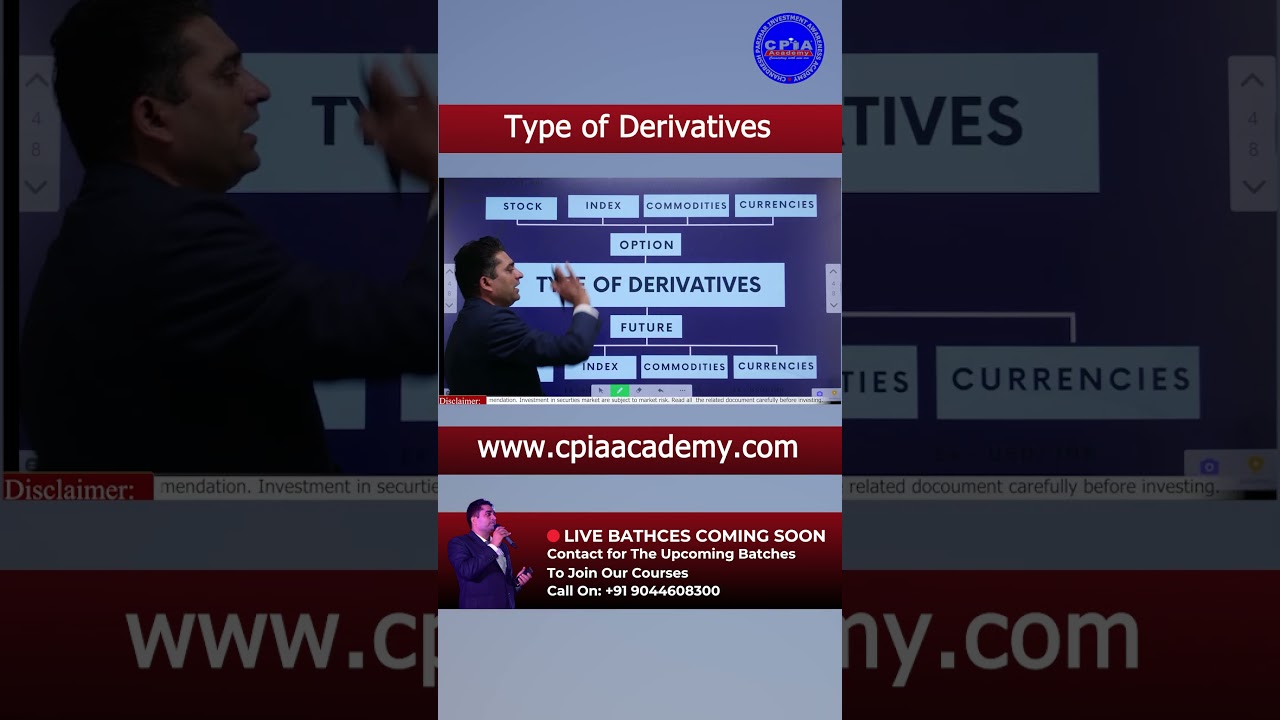 Type of Derivatives | CPIA Academy | Chandresh Singh Parihar