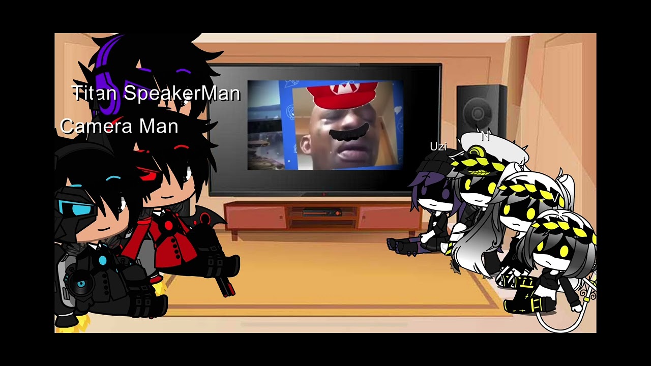 Titans From skibidi universe and N,Uzi,J, and V react to Mario reacts to Nintendo memes