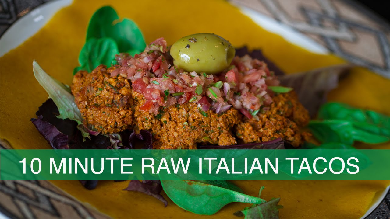 10 Minute Raw Italian Tacos!