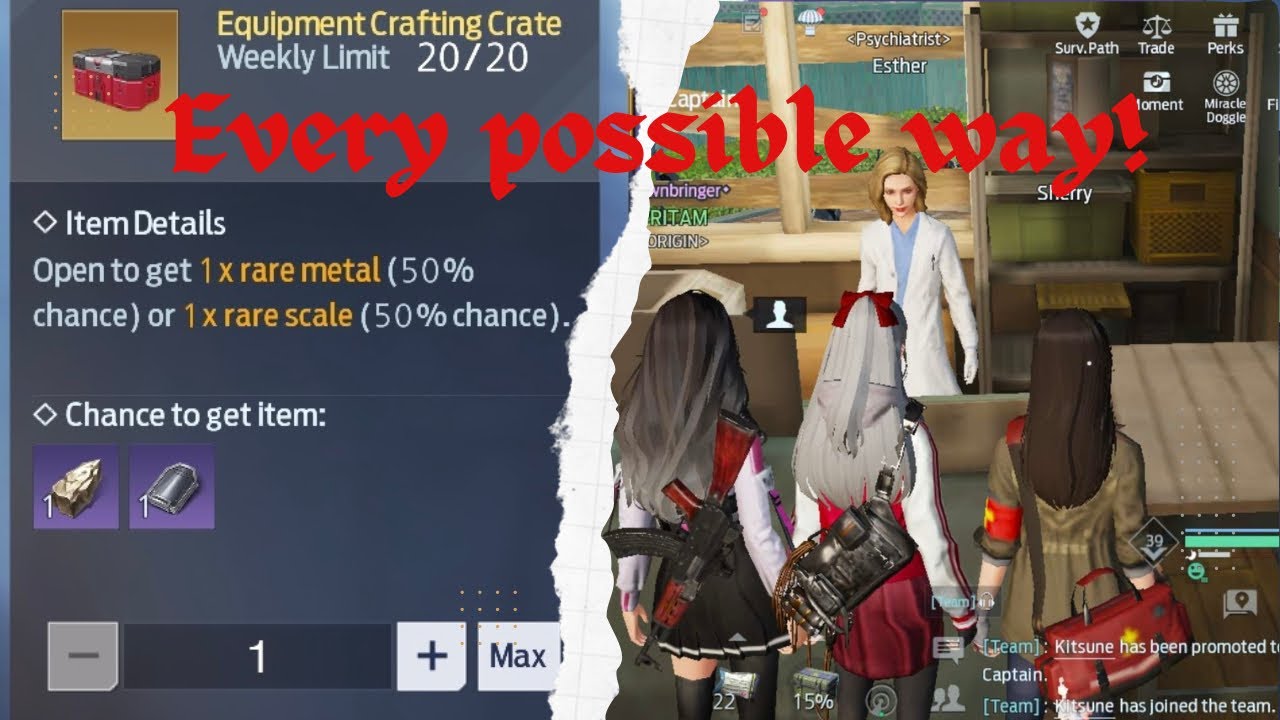 UnDawn- All The Ways To Get Rare scale/metals