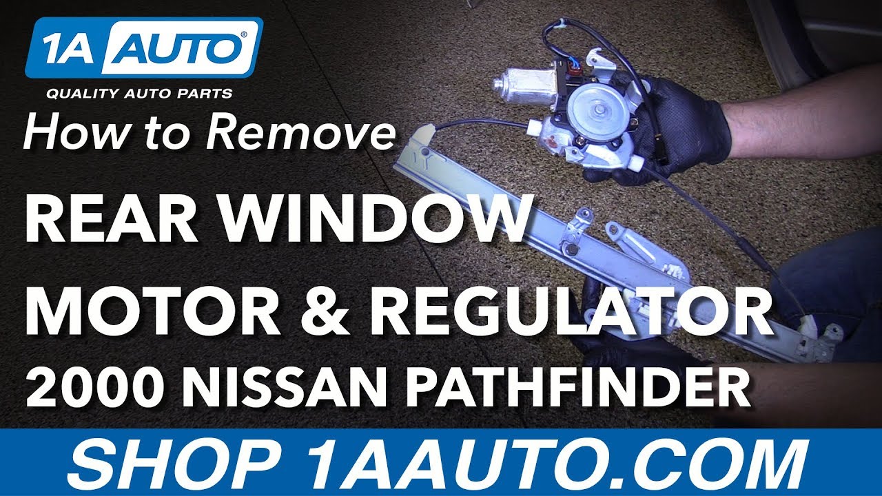 How to Remove Window Motor & Regulator 96-04 Nissan Pathfinder