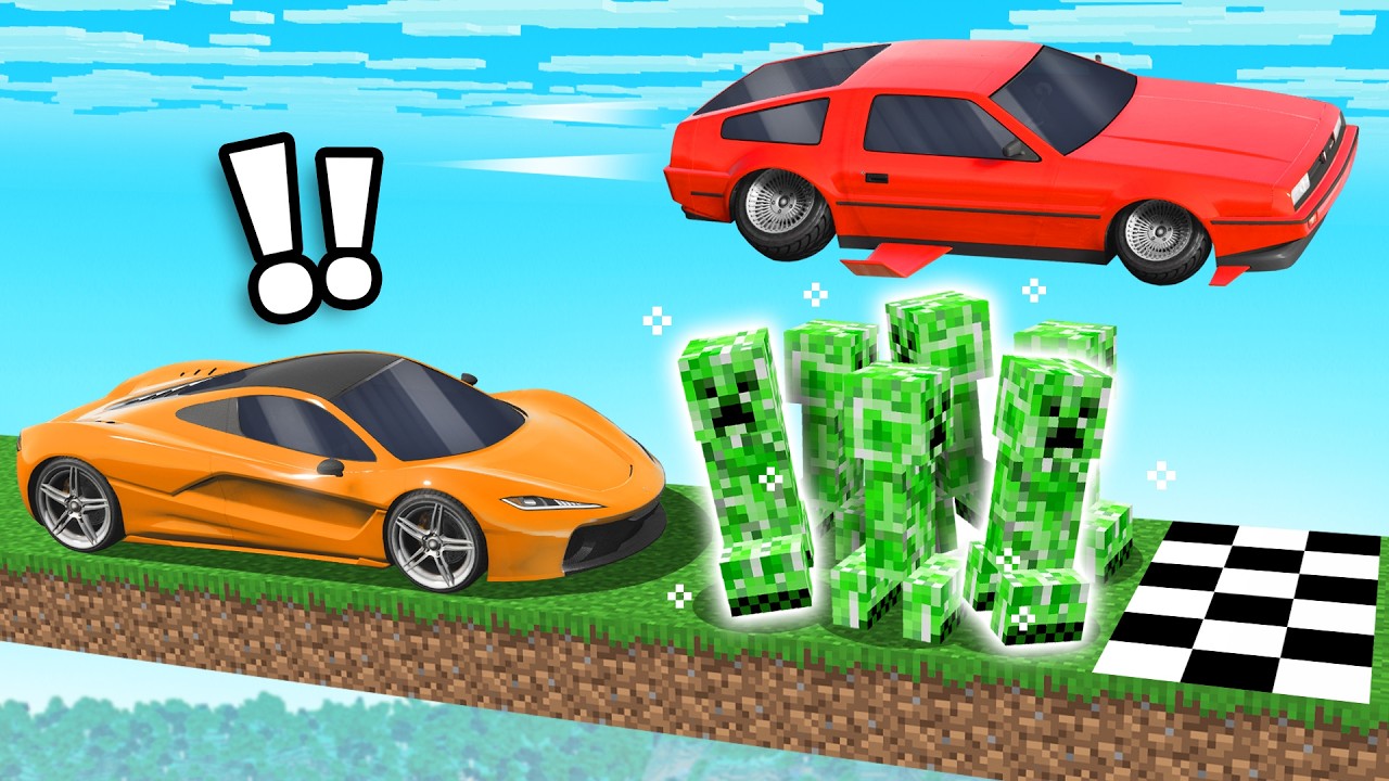 GTA 5 1v1 Race But In Minecraft!