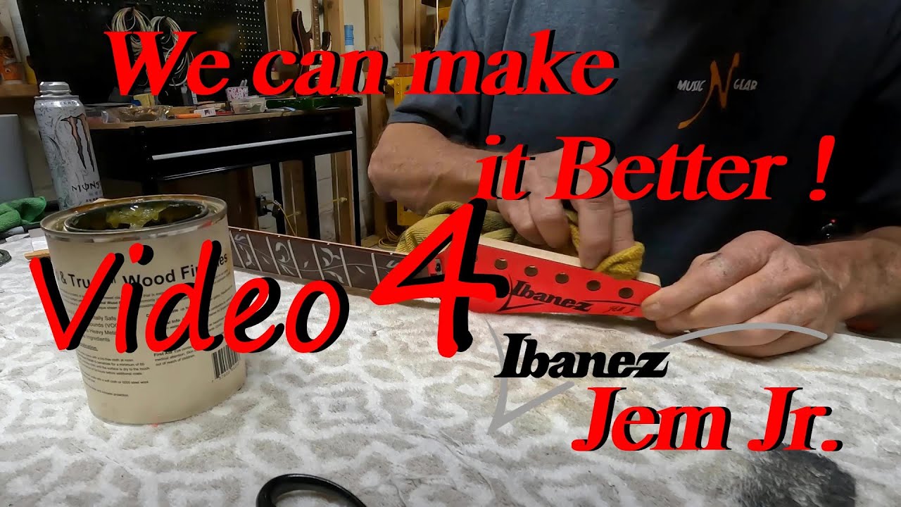 Видео 4 по игре на гитаре Ibanez Jem Jr: Как сделать из неё ОТЛИЧНУЮ гитару!