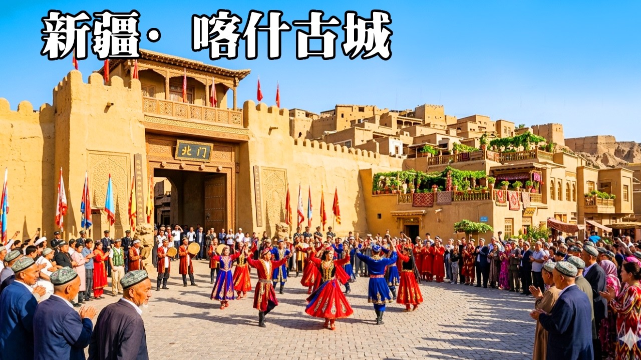 探秘中國最西邊的城市－喀什古城！在38度高溫中縱情狂歡，黃泥房屋裡滿是2000年的歷史厚重感【大海去旅行】