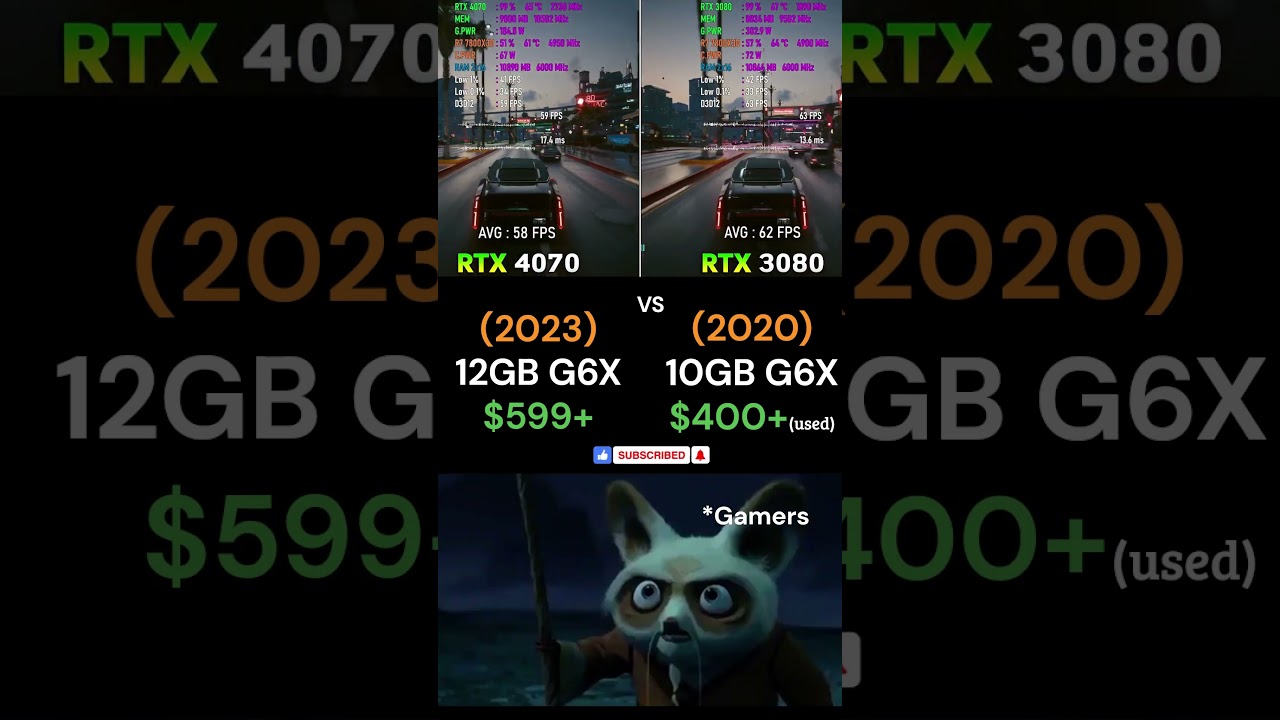 RTX 3080 vs RTX 4070 &ndash; Old Beast vs New Gen! ⚔️💻 #shorts