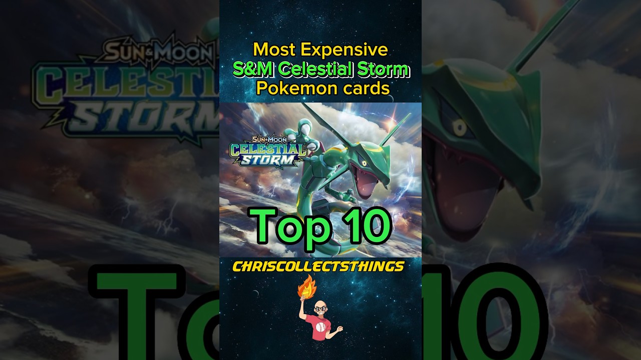 Top 10 S&M CELESTIAL STORM Pok&eacute;mon cards 🐉 #shorts #pokemoncards #celestialstorm