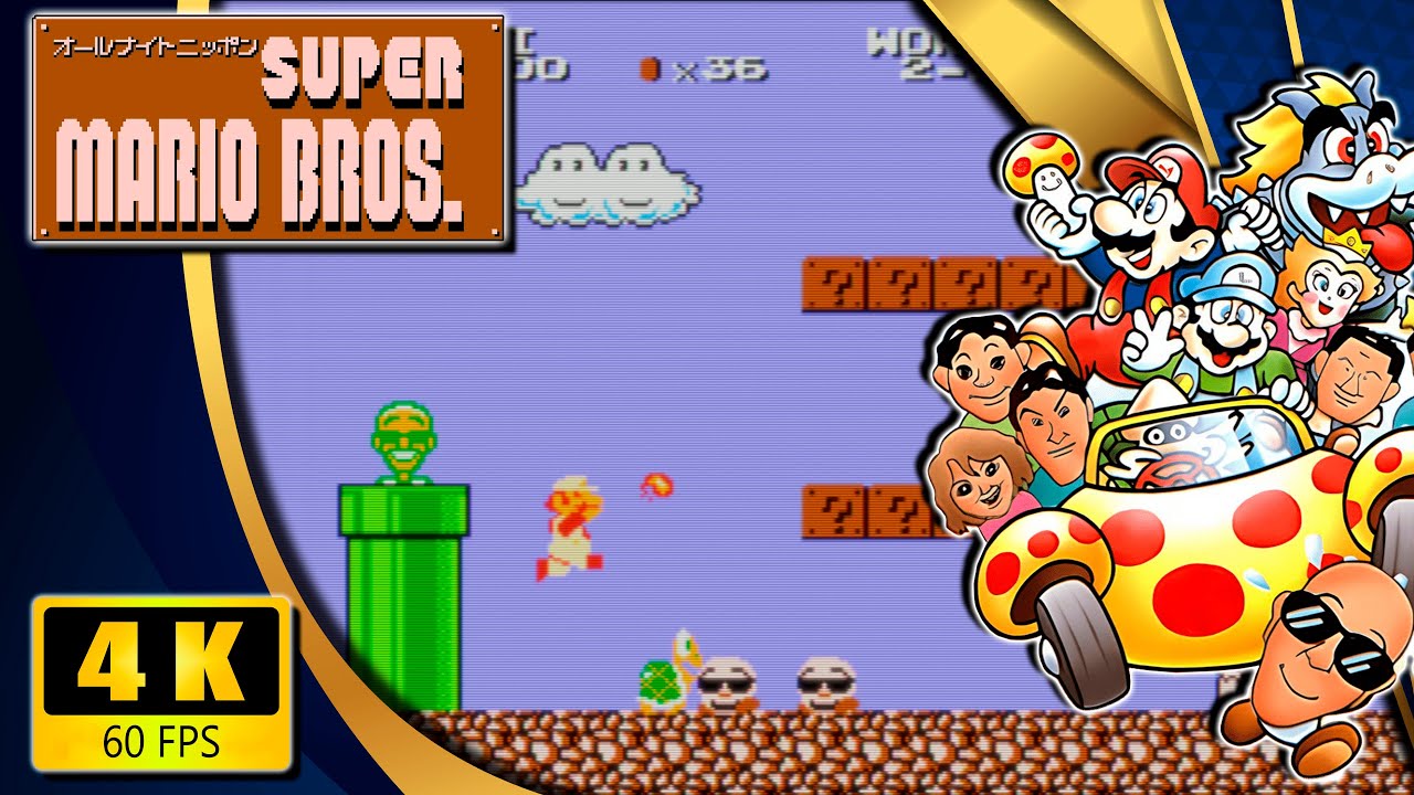All Night Nippon Super Mario Bros. | オールナイトニッポン Super Mario Bros. 【Longplay】