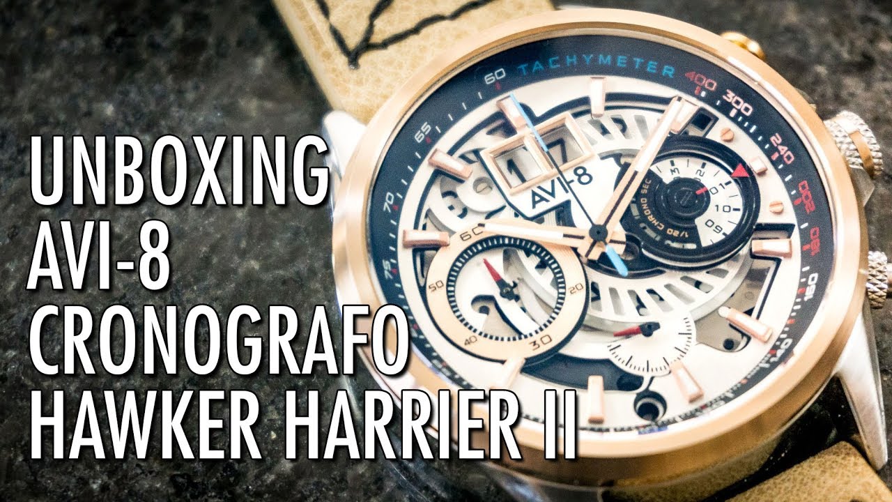 Unboxing AVI-8 Hawker Harrier II - Matador AV-4065 Reloj Cronógrafo en Español