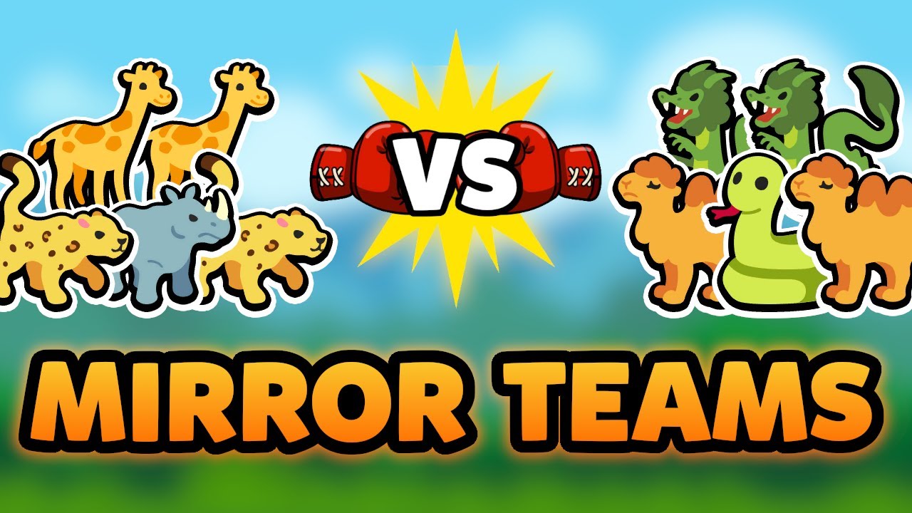 Super Auto Pets but we have to have SYMMETRICAL TEAMS