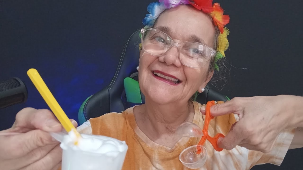 ASMR SPA ESPETACULAR DA VOVÓ NEUZA 🧑🏻‍🦳. SOBRANCELHA 👀