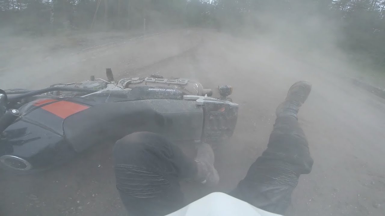 Best bits of riding my KAWASAKI KLE500 offroad (CRASHES)