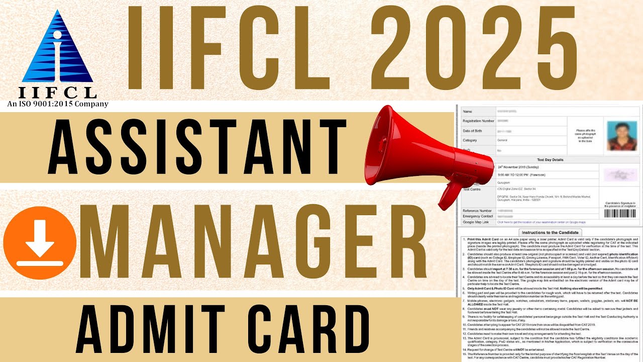 iifcl assistant manager admit card | iifcl assistant manager exam date | mahir academy