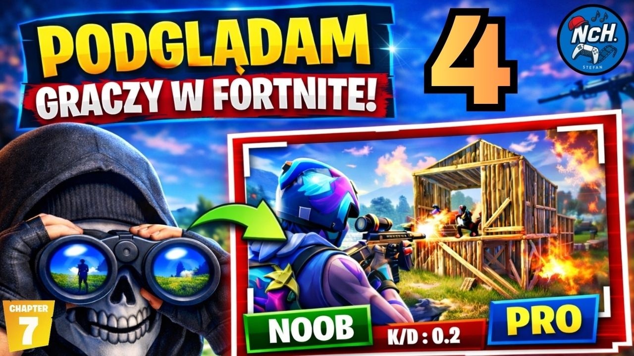 4🔥 Chaos na końcu!  👀 Podglądam graczy w Fortnite! 👀