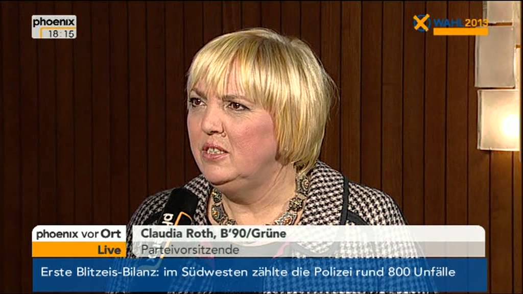 Claudia Roth (Grüne) zum Wahlausgang in Niedersachsen - VOR ORT vom 20.01.2013