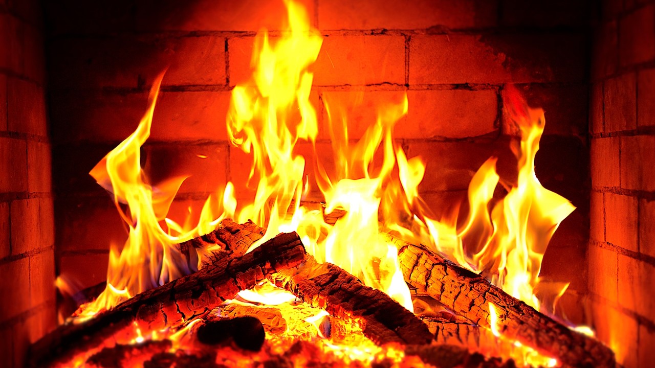 🔥 Fireplace 4K UHD! Fireplace with Crackling Fire Sounds. Fireplace Ambience