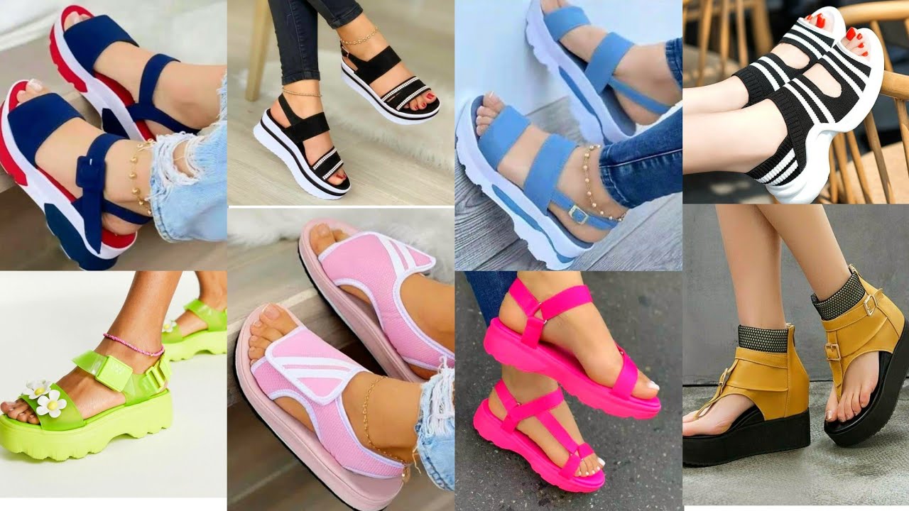 women's summer open toe sandals wedge heels ankle strap sandals collection 2023