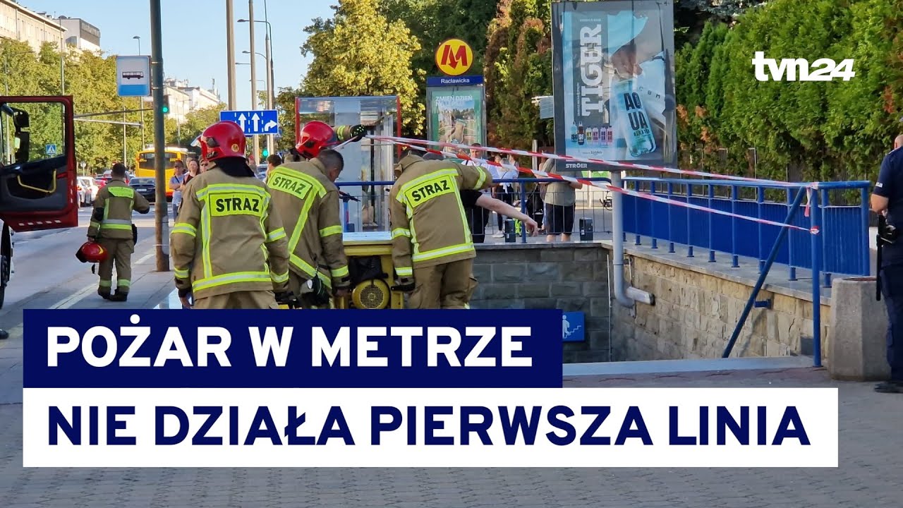 Pożar w metrze. 