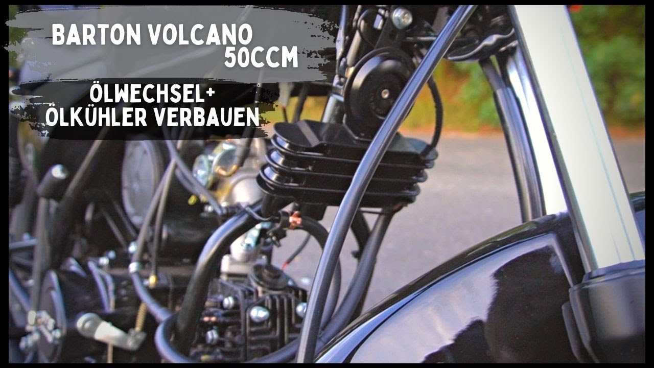Der erste Service - Barton Volcano 50ccm / Ölwechsel + Ölkühler verbauen | Zweirad Noob