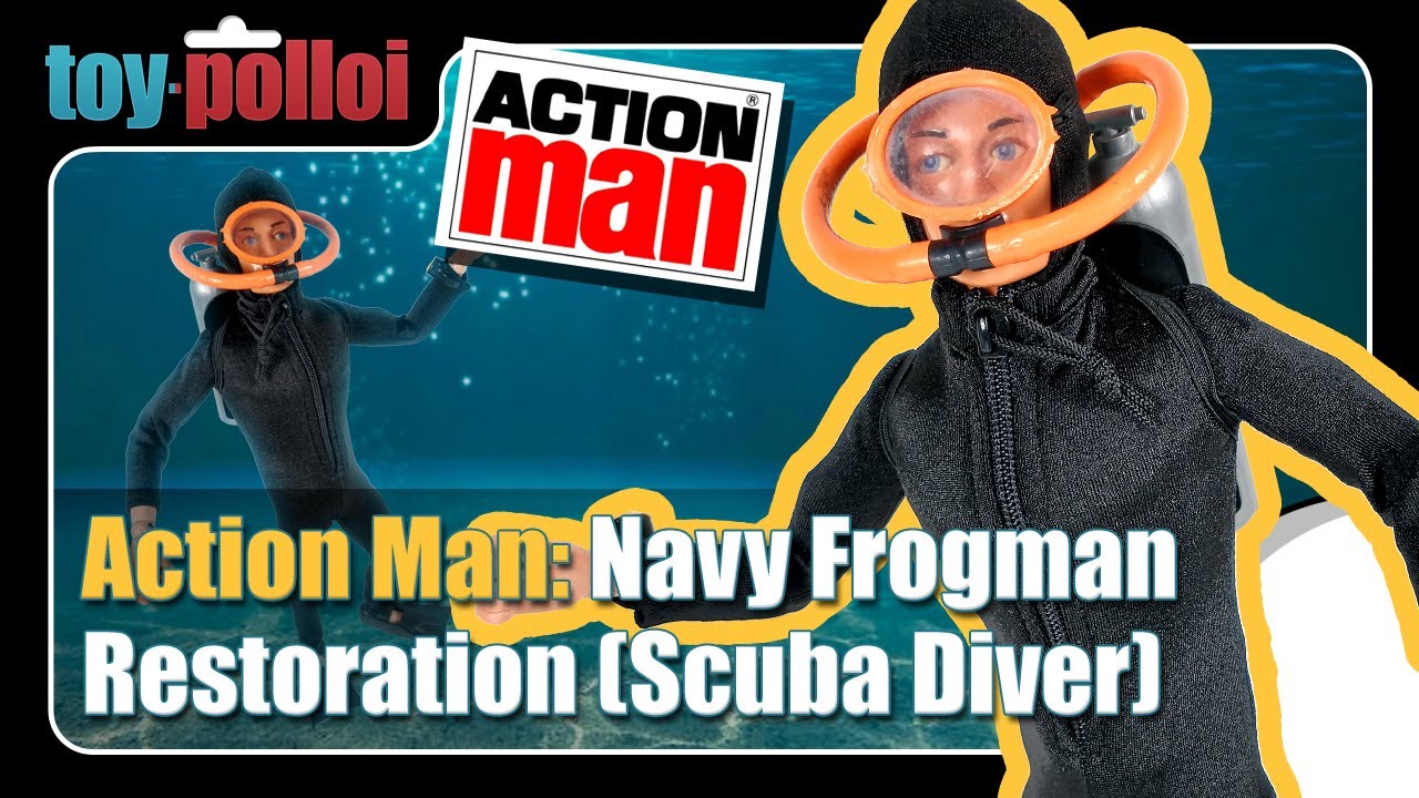 Vintage Action Man Navy Frogman (Scuba Diver) Restoration - Toy Polloi