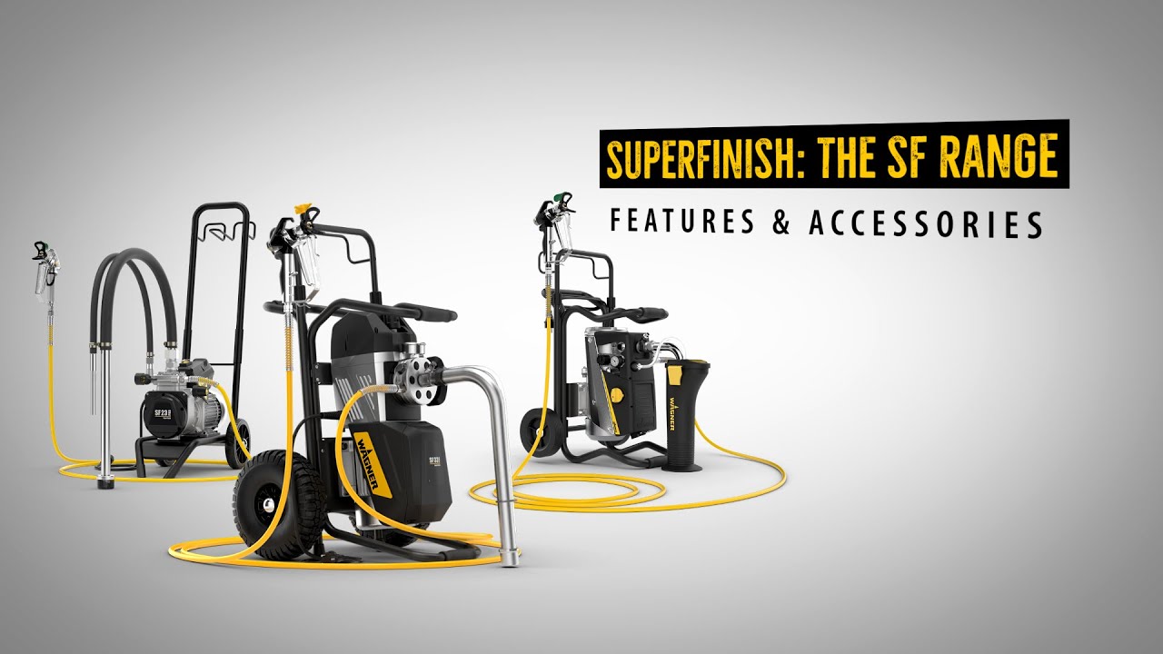 WAGNER SuperFinish 23Pro, 23Plus & SF33 plus | Airless Paint Sprayers range
