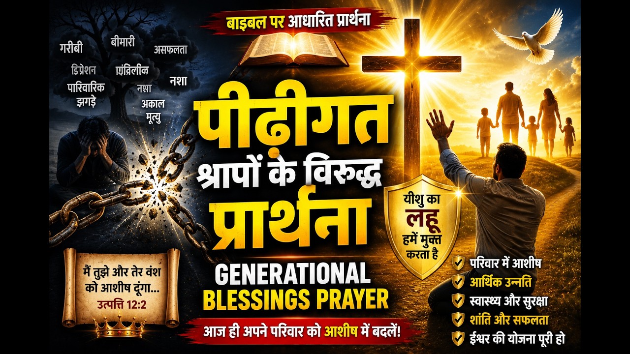 40 मिनट  कि प्रार्थना से तुरंत पीढ़ीगत श्राप से आज़ादी ।Break Family Curses Today  | Powerful Prayer