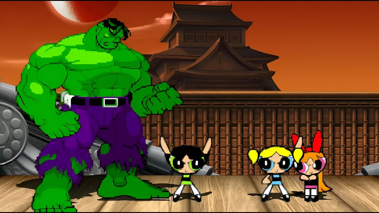 HULK vs THE POWERPUF GİRLS - The most epic fight❗⚡