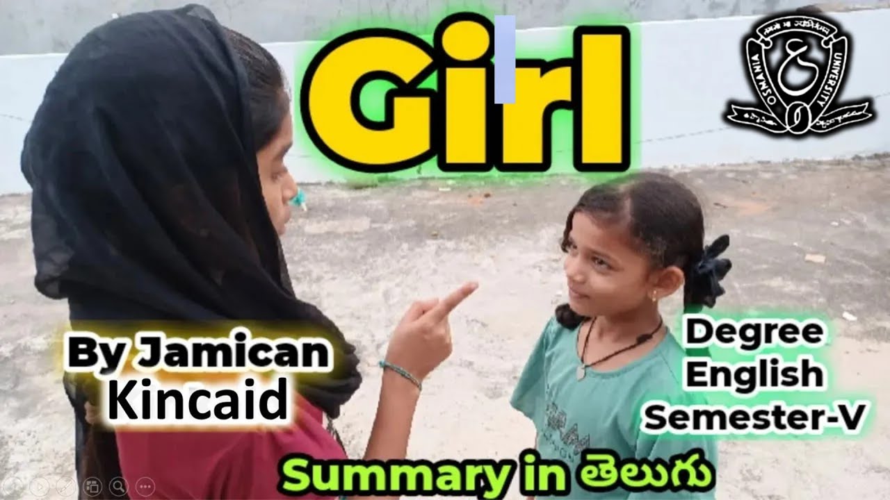 Girl by Jamican kinkaid- Summary Sem-5 #girlsummary #jamicankinkaidgirl #educarerahamathullah